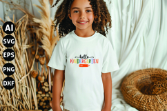 Hello Kindergarten Svg, Teacher Shirt Svg Product Image 1