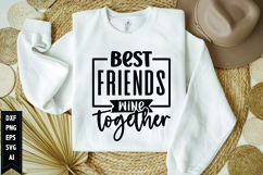 best friends wine together Svg, Best Friend Svg Design Product Image 1