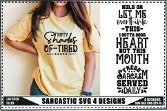 Sarcastic Svg 4 Designs, Funny Sarcastic Svg Product Image 1
