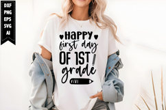 Happy first day of 1st grade Svg, Back to School Svg Product Image 1