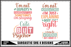 Funny Sarcastic Svg 4 Designs Product Image 1