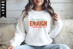 His Grace is Enough Svg, Christian Svg Designs Product Image 1