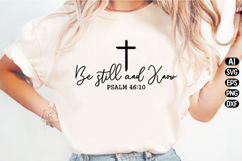 Be Still and Know Svg Design Product Image 2