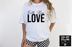 Faith Hope Love Svg Cut Files Creative Art Product Image 1