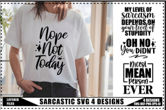 Sarcastic Svg 4 Designs, Funny Sarcasm Svg Designs Product Image 1