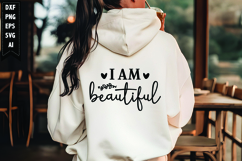 I am beautiful Svg, Motivation Svg Design Product Image 1