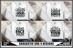 Funny Sarcastic Svg, Sarcastic Svg 4 Designs Product Image 1