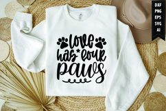 Love has four paws Svg, Dog Lover Svg Product Image 1