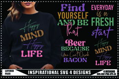 Inspirational Svg 4 Designs, Self Love Svg, Funny Quotes Svg Product Image 1