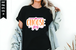Choose Joy Svg, Motivation Svg Design Product Image 1