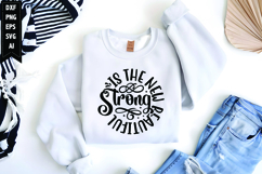 Strong Is The New Beautiful Svg, Motivation Svg Product Image 1