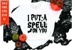 I Put A Spell On You Svg, Halloween Svg, Funny Ghost Svg Product Image 1