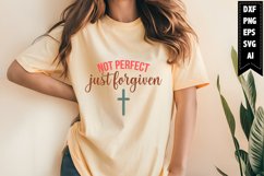 Not Perfect Just Forgiven Svg, Christian Svg Designs Product Image 1