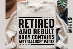 Retired and Rebuilt Svg Design Product Image 2