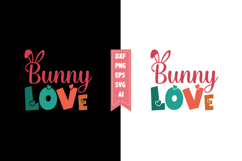 Bunny Love Svg, Valentines Svg Designs Product Image 1