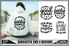 Sarcastic Svg 4 Designs, Funny Sarcastic Svg Product Image 1