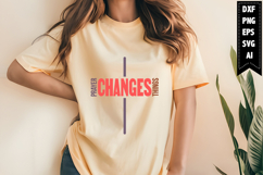 Prayer Changes Things Svg, Christian Svg Designs Product Image 1