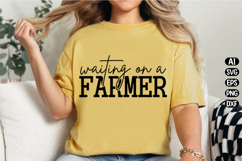 Waiting On A Farmer Svg Design Product Image 2