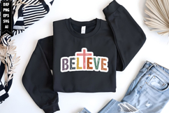 believe Svg, Religious Stickers Design Product Image 1