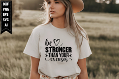 Be Stronger Than Your Excuses Svg, Motivation Svg Designs Product Image 1