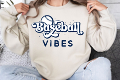 Retro Baseball Vibes SVG, PNG Product Image 2