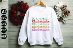 Howdy Christmas Svg, Funny Christmas Svg Product Image 1