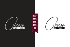 Choose Happiness Svg, Motivation Svg Designs Product Image 1