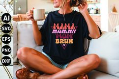 Mama Mommy Mom Bruh Svg, Mother&#039;s Day Svg Product Image 1