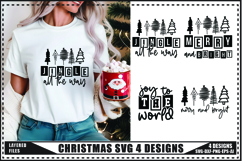 Christmas SVG 4 Designs, Winter Svg, Xmas Svg Product Image 1