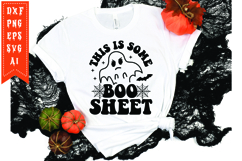 This Is Some Boo Sheet Svg, Halloween Svg, Funny Ghost Svg Product Image 1