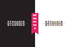 Stronger Than the Storm Svg, Motivation Svg Designs Product Image 1
