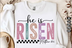 Checkered Risen Svg Design Product Image 1