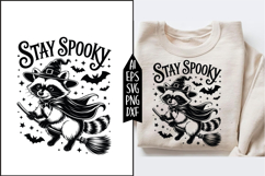 Stay Spooky Raccoon Svg Designs Product Image 1