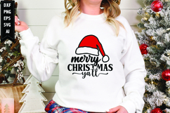 Merry Christmas Ya’ll Svg, Christmas Svg, Xmas Svg Product Image 1