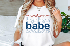 American Babe Svg Cut Files Creative Art Product Image 1