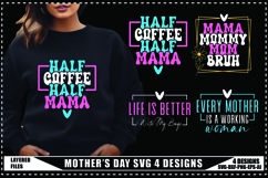 Mother&#039;s Day Svg 4 Designs, Mom Shirt Svg Product Image 1