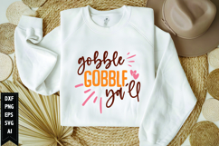 Gobble Gobble Ya&#039;ll Svg, Thanksgiving Svg, Autumn Svg Product Image 1