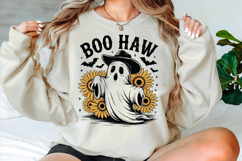 Boo Haw Cow Spot Ghost Western Halloween Svg Designs Product Image 2