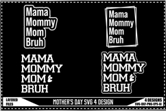 Mother&#039;s Day Svg 4 Designs Product Image 1