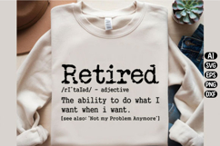 Retired Definition Funny Retirement Svg Design Product Image 1