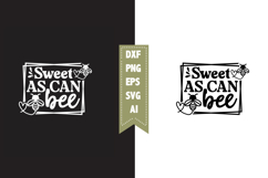 Sweet as can bee Svg, Queen Bee Svg Designs Product Image 1
