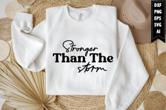 Stronger Than the Storm Svg, Motivation Svg Product Image 2