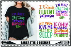 Sarcastic Svg 4 Designs, Funny Sarcastic Svg Product Image 1