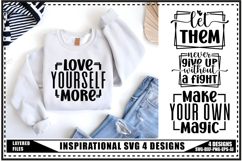 Inspirational Svg 4 Designs, Self Love Svg, Funny Quotes Svg Product Image 1
