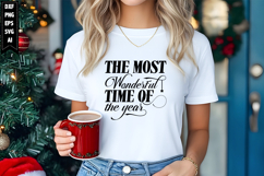 The most wonderful time of the year Svg, Christmas Svg, Xmas Product Image 1