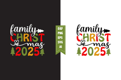 Family Christmas 2025 Svg, Christmas Svg, Xmas Svg Product Image 1