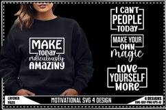 Motivation Svg 4 Designs, Positive Quotes Svg Product Image 1