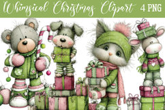 Whimsical Christmas Png Clipart Product Image 1