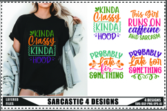Sarcastic Svg 4 Designs, Funny Sarcastic Svg Product Image 1