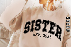 Sister Est date Sister Svg Design Product Image 2